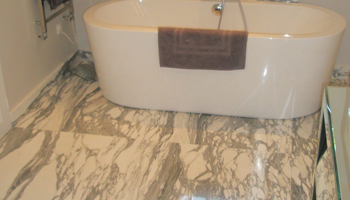 Arabescato Marble Bathroom