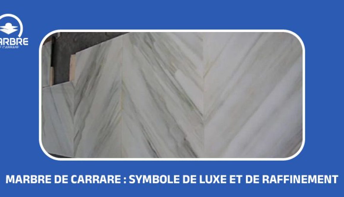 Marbre de Carrare _ symbole de luxe et de raffinement